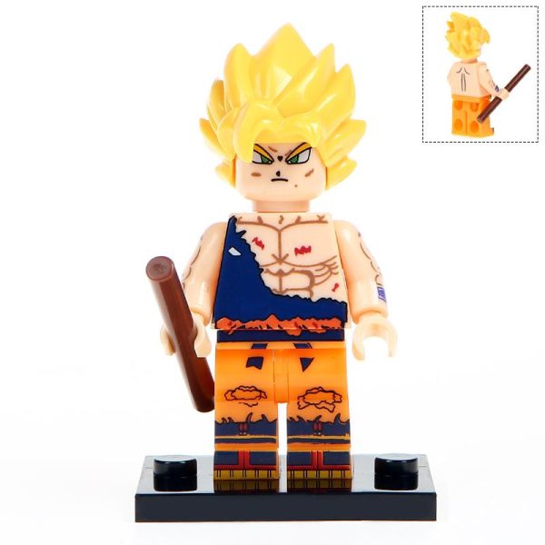 Goku Battle Damaged Minifigure | Anime Dragon Ball