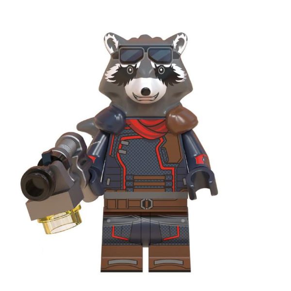 Rocket Raccoon Minifigure | Superhero Guardians of the Galaxy