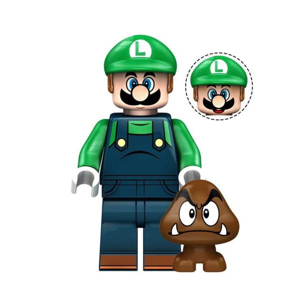 Luigi Minifigure | Video Game Super Mario