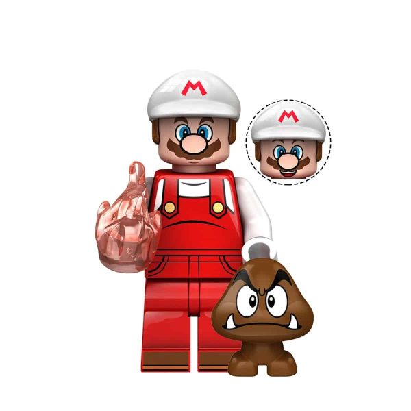 Mario Fireball Minifigure | Video Game Super Mario