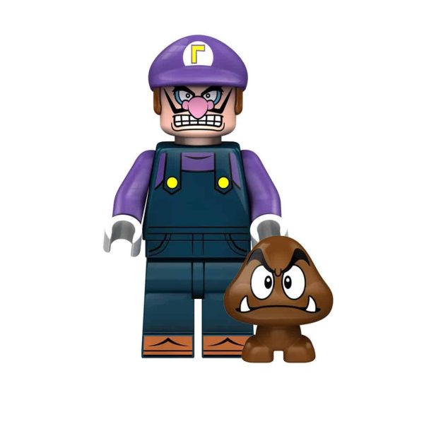 Waluigi Minifigure | Video Game Super Mario