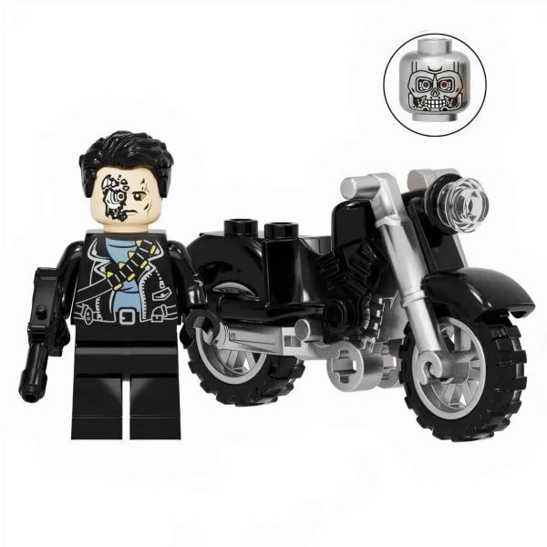 Terminator with Motorcycle Minifigure | Movie