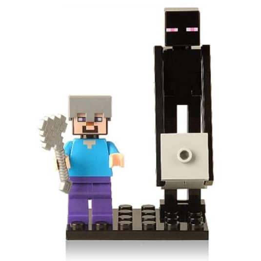 Survival Steve Minifigure | Videogame Minecraft