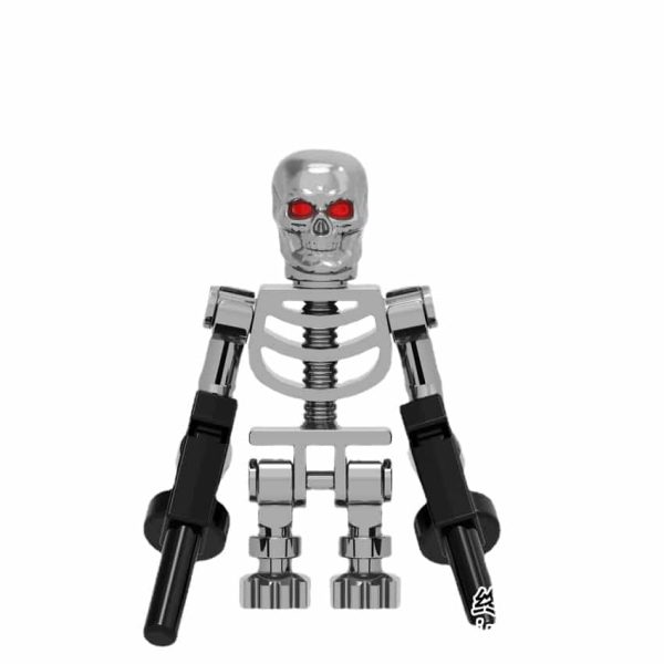 T-800 v2 (Metallic) Minifigure | Movie Terminator