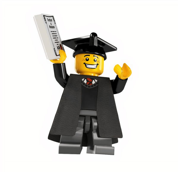 Graduate (Male) Minifigure | Custom