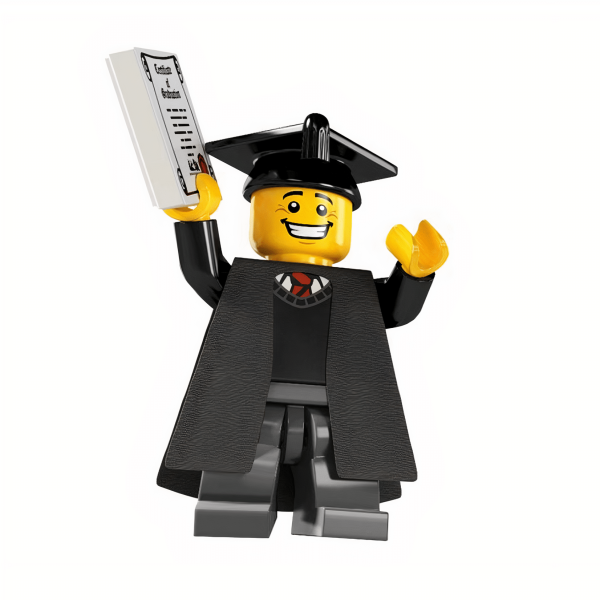 Graduate (Male) Minifigure | Custom