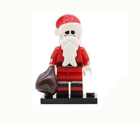 Santa Jack Skellington Minifigure (v2) | Nightmare Before Christmas
