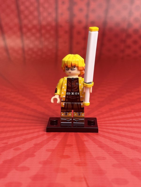 Zenitsu Agatsuma Minifigure | Demon Slayer Minifig Kimetsu no Yaiba - Image 2
