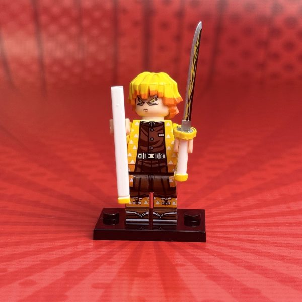Zenitsu Agatsuma Minifigure | Demon Slayer Minifig Kimetsu no Yaiba