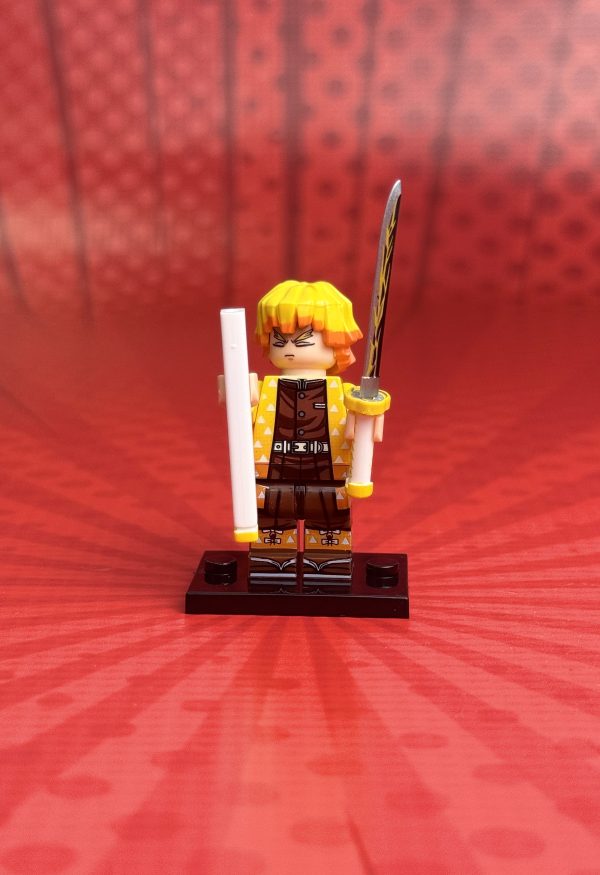 Zenitsu Agatsuma Minifigure | Demon Slayer Minifig Kimetsu no Yaiba